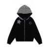 Stylish Striped Patchwork Hip-Hop Hoodie